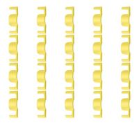 20 Clip per Addestramento Piante, riutilizzabili, Gialle, 4,8 cm, Clip LST per Rami più Forti, miglioramento del Flusso d'Aria e della resa