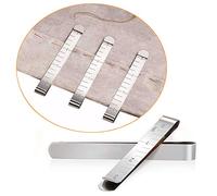 20 clip per cucito in acciaio inox, righello da 3", accessori per quilting per clip magiche, accessori per inserimento e marcatura, clip per marcatura per progetti di cucito