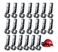 20 clip per fari per cappelli rigidi, accessori in plastica per uso sicuro del casco e installazione