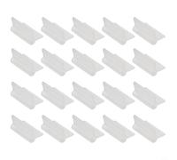 20 clip per innesto di pomodori, cetrioli e fagioli, riutilizzabili, in plastica PP, per fissaggio piante da giardino, protezione dalla pioggia e dal sole (3 mm)