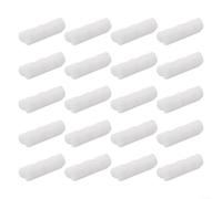 20 clip per pellicola per serre per telai di tubi da 19-25 mm, morsetti fissi in plastica per copertura della serra, rete parasole, resistenti alle intemperie, resistenti alle alte temperature, bianco