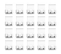 20 clip trasparenti per documenti, regolabili, a pressione, per scuola, ufficio, documenti, documenti, documenti, organizzazione di documenti, strumento di gestione dei file