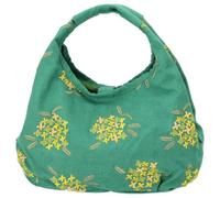 京都あさひ屋 20 cm × 30 cm × 13 cm in tessuto di cotone giapponese borsa tote kurochiku Osmanto modello fiore verde scuro regali giapponesi souvenir per le donne