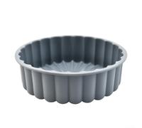 20 cm alto rosso silicone chiffon torta antiaderente 20 cm alto silicone | Parete interna liscia antiaderente, facile, nessun danno alla torta, diametro 20 cm, ideale per la cottura casalinga