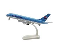 20 cm per modello di aereo in miniatura A380 in lega metallo decorazione per la scrivania e collezione per appassionati Set da gioco per hobby in miniatura