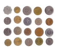 20 Coins Picked Randomly from Different Countries in Asia Afro-Asia EURASIA