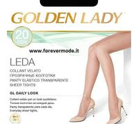 20 Collant donna Golden Lady Leda 20 den velato con cuciture comfort art Leda 20