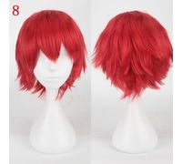 20 Colori Corto Capelli Completo Parrucche Tappo Ciuffi Cosplay Festa Anime