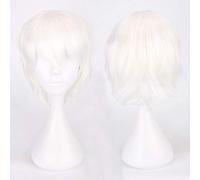 20 colori nero bianco viola biondo rosso capelli corti parrucca cosplay uomini donne festa AMINE parrucche corte capelli lisci per ragazzi ragazze una taglia parrucca cosplay K049-1