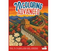 20 Coloring Advanced Vol. 7: Paisajes del Mundo | Nivel BOSS (Avanzado): Libro de colorear avanzado con paisajes realistas para adultos y artistas en ... con 20 ilustraciones de paisajes realistas