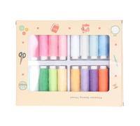 20 Colors Polyester Sewing Threads Kits Strong Durable Multipurpose Hand Sewing Thread Set for DIY Crafts Clothing Making 328ft 20 Spools (20 Colors Colored Set)