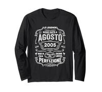 20 Compleanno Agosto 2005 Uomo Donna Agosto 2005 Maglia a Manica