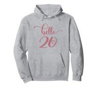 20 Compleanno Donne Ragazze Hello 20 Venti 20 Carino Felpa con Cappuccio