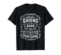 20 Compleanno Giugno 2005 Uomo Donna Giugno 2005 Maglietta
