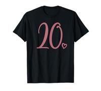 20 Compleanno per Donne, Venti Numeri Carini 20 Maglietta