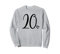 20 Compleanno, per Le Donne Venti Numeri Carini 20 Felpa