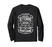 20 Compleanno Settembre 2005 Uomo Donna Settembre 2005 Maglia a Manica