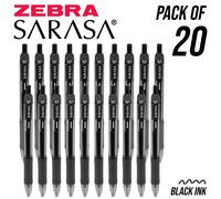 20 Confezione Penne - Zebra Sarasa Retraibile Gel Inchiostro a Sfera 0.7mm -