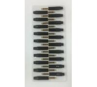 20 Connettori Jack Mono 6,3mm neri a saldare, compatibili Neutrik NP2X-B