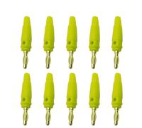 20 connettori per cavi a banana da 4 mm, placcati in oro, da vite all'amplificatore dell'altoparlante, adattatori per sonde di prova (rosso, 20 pezzi)
