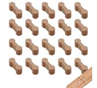 20 connettori per ferrovia in legno, accessori per ferrovia in legno, accessori per ferrovia in legno, giocattolo per bambini per binari Lego Brio Duplo, adattatore per bambini