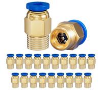 20 connettori pneumatici, connettori PC4-M10, connettori rapidi push-to-Connect, connettori rapidi per stampanti 3D, ideali per sistemi pneumatici