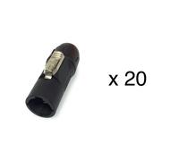 20 Connettori Powercon True maschi volanti, compatibili NAC3MX-W