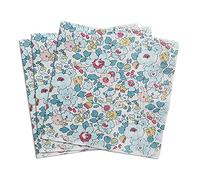 20 Conte tovaglioli di carta Vintage modello floreale, stampa Peonia uccelli decorativi decoupage cena Tea Party doccia Serviettes (Blue Floral)