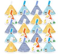 20 coperture per la protezione della pipì per bambino, riutilizzabili, per assorbire l'acqua del pannolino, accessorio per cambio pannolino, per bambini, regalo di compleanno (animale), blu, verde,