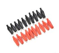 20 coperture per sonde di prova in plastica morbida, rosso e nero | Rivestimento in plastica morbida, previene i pantaloncini, set rosso e nero, 20 pezzi in totale, facile da infilare