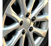 20 copribulloni esagonali per cerchi in lega da 21 mm, con strumento di rimozione, colore nero, per auto, camion, SUV, decorazione e protezione