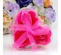 20 Cuore Scatola Profumato Artificiale Rosa Nozze Regali Per Ospiti Damigella