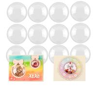 20 cupole tridimensionali 3D per aggiungere dimensioni alle carte Shaker, coperture perfinestre pllastiche strumento perscrapbooking da 2-3/8" di diametro