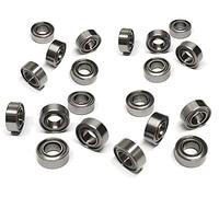 20 cuscinetti a sfera MR84ZZ in acciaio da 4 mm x 8 mm x 3 mm