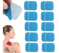 20 cuscinetti elettrodi TENS, 45 × 45 mm, idrogel a rete, per dispositivi TENS, materiali di alta qualità, facili da usare, ideali per stimolazione muscolare, terapia e fitness