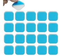20 cuscinetti in gel di ricambio per addominali, 40 x 60 mm, elettrodi per massaggiatori accessori, riutilizzabili, cuscinetti idrogel per addome e braccio, adesivi EMS compatibili con dispositivi di
