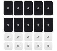 20 cuscinetti per elettrodi TENS, 5 x 5 mm/6 x 9 mm, elettrodi per elettrodi, riutilizzabili, per alleviare muscoli, increspature e dolori articolari