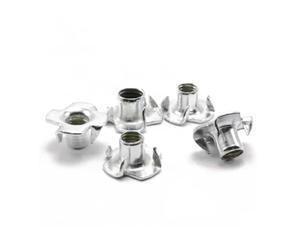 20 dadi a T SUS M2-M10 304, dadi con inserti a quattro punte for mobili in legno(M6x20pcs)