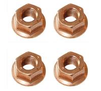 20 dadi collettore di scarico testa dado perno M10 esagonale rame autobloccante compatibile con BMW Serie Toyota Honda 90212-SA5-003 Accord Civic