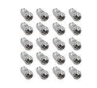 20 dadi per ruota chiusi conici 60° M12 x 1,5 argento, adatti per cerchioni in alluminio e acciaio, compatibili con Hyundai, KIA, Mazda, Chrysler, Honda, Ford