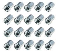 20 dadi per ruota per cambio foro M12 x 1,5, zincati SW19