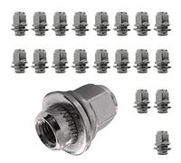 20 dadi per ruota piatti M12 x 1,5 dado piatto SW21 altezza: 47 mm compatibile con Lexus, Toyota