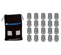 20 Dadi Ruota Zink M12x1,5 Lunghezza Gambo :34mm Cono 60° Federale SW19