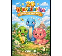 20 Dibujos Sencillos de Dinosaurios para Colorear