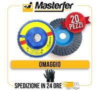 20 Dischi lamellari abrasivi Zirconio 115MM disco lamellare per smerigliatrice