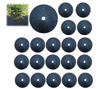 20 Disco di lustrini, Pacciamatura,tessuto non tessuto per piante, telo per pacciamatura,antierba, protezione degli alberi, permeabile, biodegradabile, giardinaggio,tela di pailletture,anelli di lustr