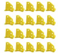 20 distanziatori da pavimento in polistirolo, che evidenziano una forma stabile a tre lati e impediscono lo scivolamento. Doppia distanza di 1/4 pollici per attività efficienti. Offre spazio per