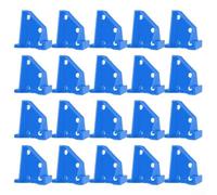 20 distanziatori per pavimenti in legno laminato, strumenti da 1/4 e 1/2 pollici, cunei riutilizzabili in ABS per pavimenti galleggianti in legno, blu (blu)