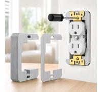 20 distanziatori per piastre da parete, distanziatori per prese elettriche, piastre di livellamento in metallo per riparazioni di prese elettriche, per fissare prese allentate, storte, incassate