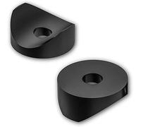 20 distanziatori/rondelle a sella, per tubi rotondi, in plastica, nero (19 x 3 x 5,2 mm)